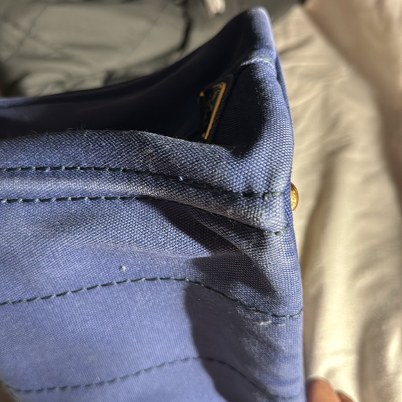 This is a blue denim Prada canapa tote! - Picture 11 of 16